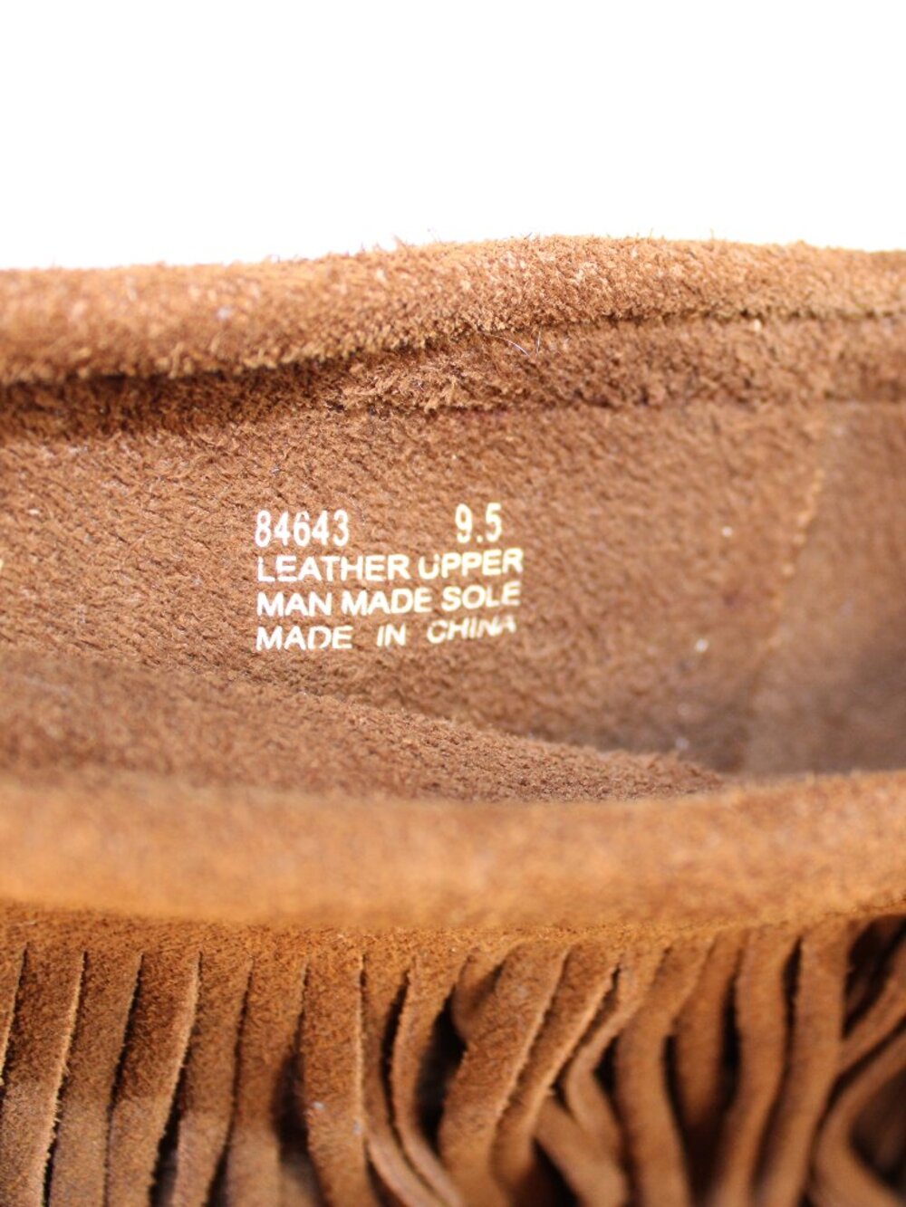 Minnetonka moccasin fringe suede boots y2k 2010s women size 10 - Picture 3 of 7